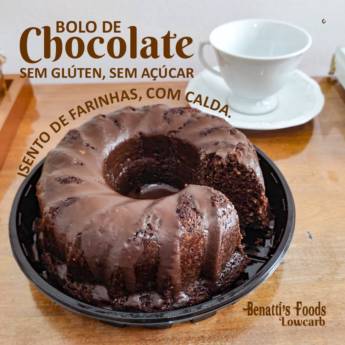 Comprar produto Bolo de Chocolate sem Glúten e sem Açúcar em Alimentação Saudável pela empresa Benatti's Foods - Low Carb  em Leopoldina, MG