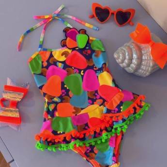 Comprar o produto de Maiô infantil em Moda Praia em Mineiros, GO por Solutudo