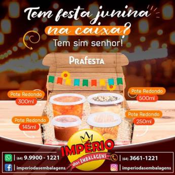 Comprar o produto de Potes para festa junina em Embalagem em Mineiros, GO por Solutudo