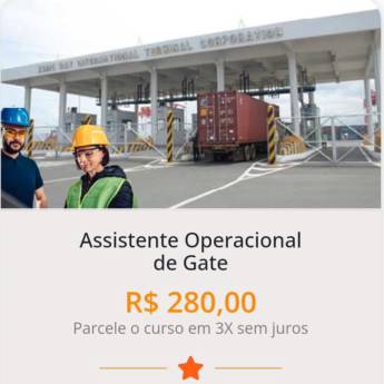 Comprar o produto de Assistente Operacional de Gate em Terminais Portuários em Santos, SP por Solutudo