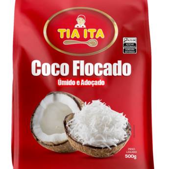 Comprar o produto de COCO FLOCADO ÚMIDO E ADOÇADO 500 G  em Flocado em Aracaju, SE por Solutudo