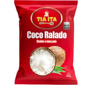 Comprar o produto de COCO RALADO ÚNIDO E ADOÇADO 100g em Coco ralado em Aracaju, SE por Solutudo