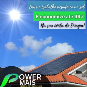 Comprar o produto de Energia Solar Residencial em Energia Solar pela empresa Power Mais Chapadão do Sul em Chapadão do Sul, MS por Solutudo