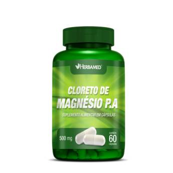 Comprar o produto de Cloreto de magnésio P.A. 60 cápsulas - 500mg Herbamed em Farmácias de Manipulação em Botucatu, SP por Solutudo