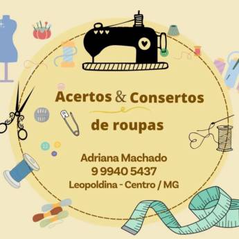 Comprar o produto de Acertos & Consertos de Roupas  em Costura em Leopoldina, MG por Solutudo