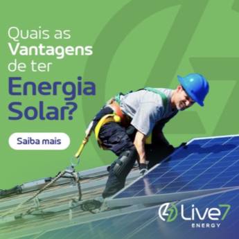 Comprar o produto de Especialista em Energia Solar em Energia Solar pela empresa Live 7 Energy em Cabo de Santo Agostinho, PE por Solutudo