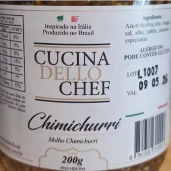 Comprar o produto de CHIMICHURRI CUCINA DELLO CHEF  em Antepastos em Jundiaí, SP por Solutudo