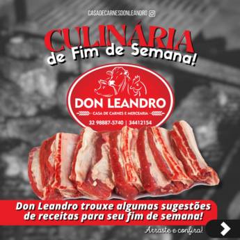 Comprar o produto de Sugestões de Culinária para o Fim de Semana com Don Leandro em Carnes em Leopoldina, MG por Solutudo