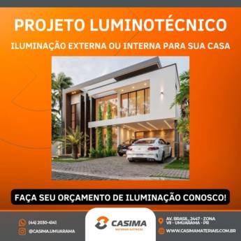 Comprar o produto de Projeto luminotécnico em Projetos Elétricos em Umuarama, PR por Solutudo