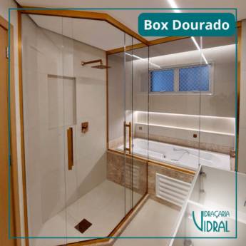 Comprar o produto de Box Elegance Dourado em Araçatuba em Box para Banheiro em Araçatuba, SP por Solutudo