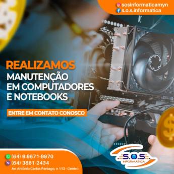 Comprar produto Manutenção De Computadores E Notebooks  em Manutenção pela empresa S.O.S Informática em Mineiros, GO