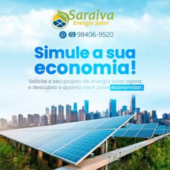 Comprar o produto de Energia Solar On Grid em Energia Solar pela empresa Saraiva Energia Solar em Cujubim, RO por Solutudo
