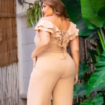 Comprar o produto de BLUSA CIGANINHA AIR FLOW AREIA em Blusas em Americana, SP por Solutudo