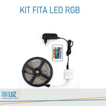 Comprar o produto de Kit Fita LED RGB em Iluminação pela empresa Toda Luz Materiais Elétricos e Iluminação em Atibaia, SP por Solutudo