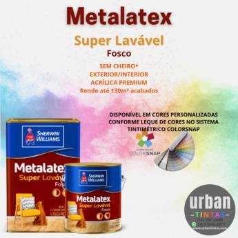 Comprar o produto de Tinta Metalatex em Tintas Acrílicas em Botucatu, SP por Solutudo