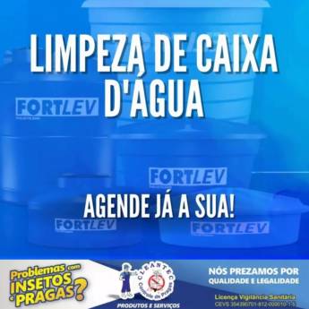 Comprar o produto de Limpeza e Desinfecção de Caixa D’Água - Saúde e Qualidade da Água em Limeira - SP em Limpeza de Caixas D'Água em Limeira, SP por Solutudo