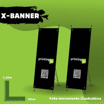 Comprar o produto de X-Banner 0,60x1,60 em Banners pela empresa Gráfica BR Printing - Banners, Placas, Adesivos, Outdoors e Impressos em Geral em Atibaia, SP por Solutudo