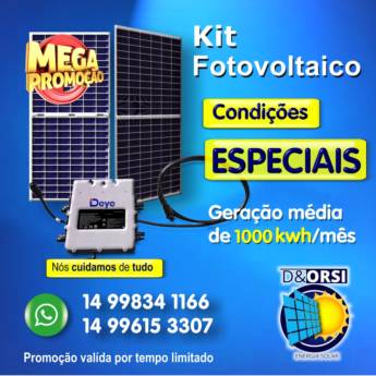 Comprar o produto de Kit de Energia Solar em Energia Solar em Botucatu, SP por Solutudo
