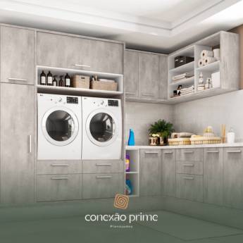 Comprar o produto de Lavanderias Planejadas: Praticidade e Estilo em Diadema em Móveis Planejados - Marcenarias em Diadema, SP por Solutudo