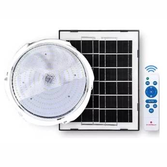 Comprar o produto de Luminária Solar Interna 100 W Branco 3 Cores Quente Morno ou Frio em Luminárias Solar em Itu, SP por Solutudo