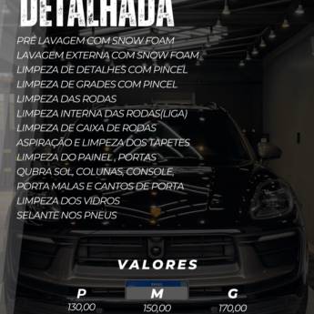 Comprar o produto de Lavagem detalhada  em Lava - Rápido - Estética Automotiva em Lençóis Paulista, SP por Solutudo