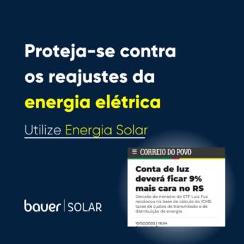 Comprar o produto de Energia Solar para Comércio em Energia Solar pela empresa Bauer Solar  em Sapiranga, RS por Solutudo