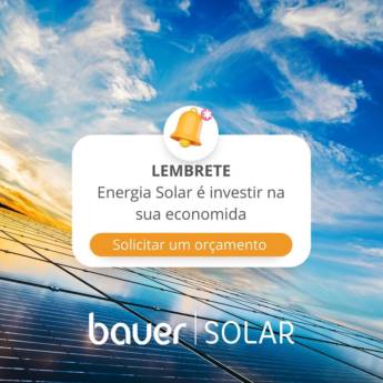 Comprar o produto de Energia Solar​ em Sapiranga, RS em Energia Solar pela empresa Bauer Solar  em Sapiranga, RS por Solutudo