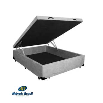 Comprar o produto de Cama Box Artespuma Gold Com Baú Cinza em Camas Box em Foz do Iguaçu, PR por Solutudo