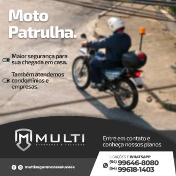 Comprar o produto de Moto patrulha em Segurança e Monitoramento em Mineiros, GO por Solutudo