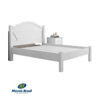 Comprar o produto de Cama Casal Fênix Master Branco em Camas em Foz do Iguaçu, PR por Solutudo