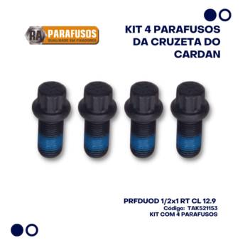 Comprar o produto de Kit 4 Parafusos da Cruzeta do Cardan em Parafusos em Botucatu, SP por Solutudo