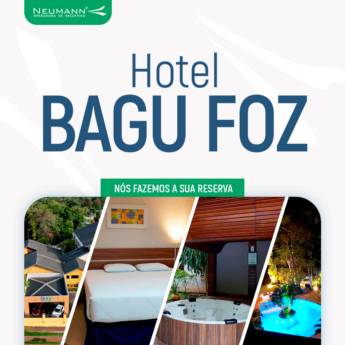 Comprar o produto de Reservar estadia no hotel bagu foz em Viagens e Turismo em Foz do Iguaçu, PR por Solutudo