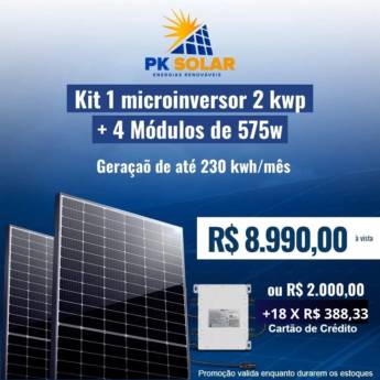 Comprar o produto de KIT SOLAR 230kwh	 em Energia Solar em São José dos Pinhais, PR por Solutudo