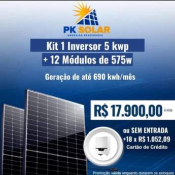 Comprar o produto de KIT SOLAR 690kwh	 em Energia Solar em São José dos Pinhais, PR por Solutudo
