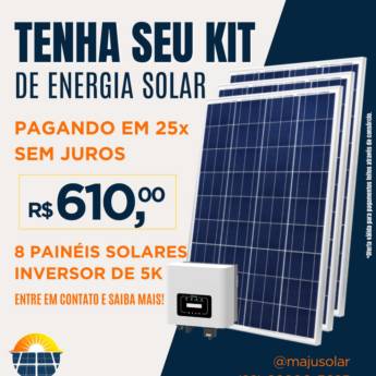 Comprar o produto de Promoção Kit De Energia Solar em Energia Solar em São Francisco de Itabapoana, RJ por Solutudo