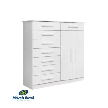 Comprar o produto de Cômoda Albatroz Verona 1075 Branco em Cômoda em Foz do Iguaçu, PR por Solutudo