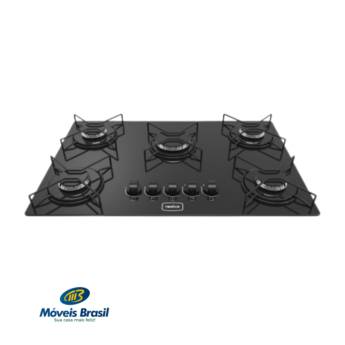 Comprar o produto de Fogão Realce Atalanta Cooktop 5 Bocas Preto em Forno e Fogões em Foz do Iguaçu, PR por Solutudo