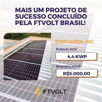 Comprar produto Energia Solar Residencial em Residencial pela empresa FTVolt Brasil em Belo Horizonte, MG