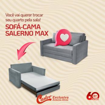 Comprar o produto de Sofá-cama Salerno Max em Bauru em Sofás Camas em Bauru, SP por Solutudo