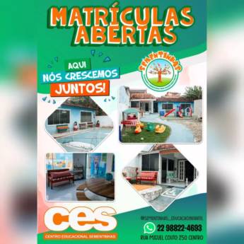 Comprar o produto de  Desenvolvimento Acadêmico Avançado no CES - Centro Educacional Sementinhas de Araruama/RJ em Colégios e Escolas em Araruama, RJ por Solutudo