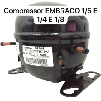 Comprar o produto de Compressor Embraco 1/5 e 1/4 e 1/8 em Bauru em Refrigeração em Bauru, SP por Solutudo