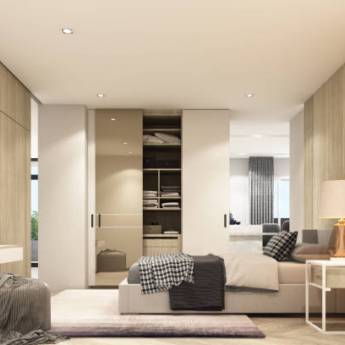 Comprar o produto de Quartos Planejados em Goiânia - Conforto e Personalização em Móveis Planejados - Marcenarias em Goiânia, GO por Solutudo