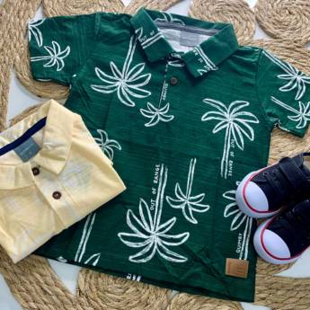 Comprar o produto de Camisa Polo Quimby - 10 ao 14 em Pólo em Foz do Iguaçu, PR por Solutudo