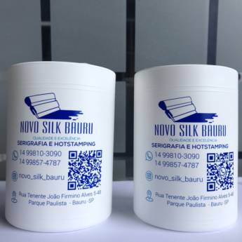 Comprar produto Porta lata personalizado em Bauru  em Silk Screen pela empresa Novo Silk Bauru Ltda - Hot stamping e Serigrafia em Bauru em Bauru, SP