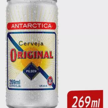 Comprar o produto de Cerveja Antarctica Original Lata 269 em Cervejas em Igaratá, SP por Solutudo