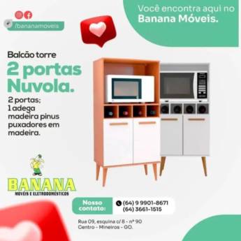 Comprar o produto de Balcão torre em Armários pela empresa Banana Móveis e Eletrodomésticos em Mineiros, GO por Solutudo