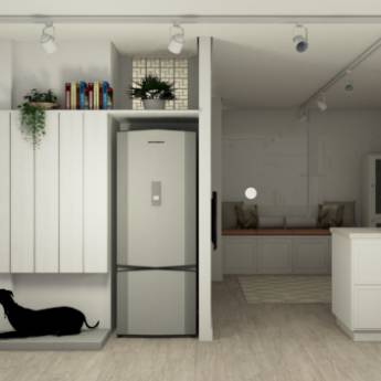 Comprar o produto de  Painéis e Divisórias de Madeira Decorativas - Estilo Inovador em São Paulo/SP em Móveis Planejados em São Paulo, SP por Solutudo