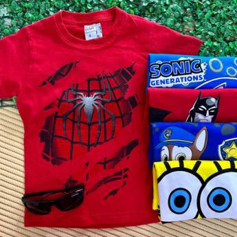 Comprar o produto de Camiseta infantil de Personagens em Moda Infantil em Foz do Iguaçu, PR por Solutudo