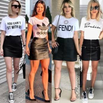 Comprar o produto de Mini Saia Preta ( Disponível na Loja no Tamanho: 34/36) em Roupas e Acessórios em Bauru, SP por Solutudo