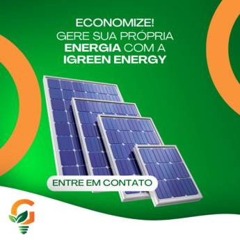 Comprar o produto de Energia Solar Comercial - Economia e Sustentabilidade com iGreen Energy em Belo Horizonte em Energia Solar em Belo Horizonte, MG por Solutudo